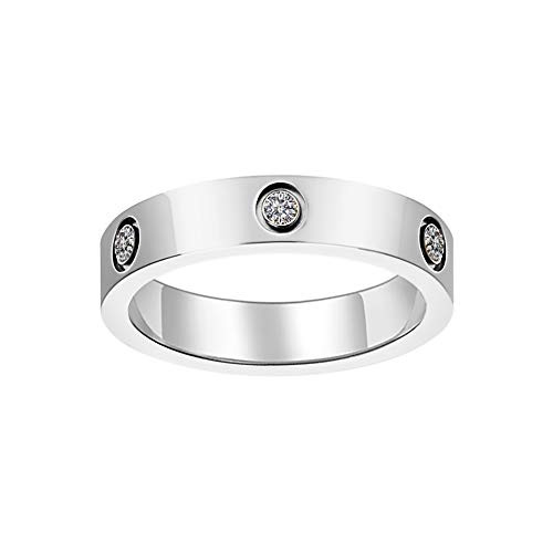 Aojun Fashion Classic 14K Gold Plated Cubic Zirconia Women Stacking Love Ring | Gold Eternity Ban... | Amazon (US)