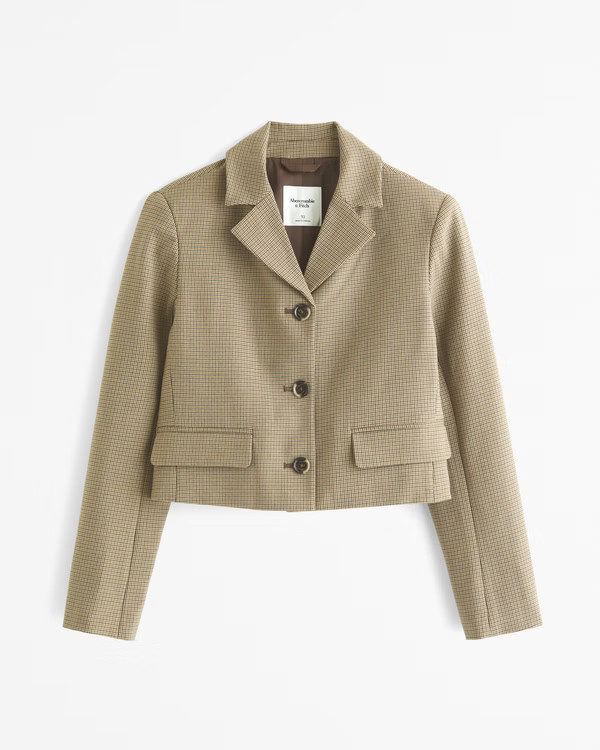 Short Menswear Blazer | Abercrombie & Fitch (US)