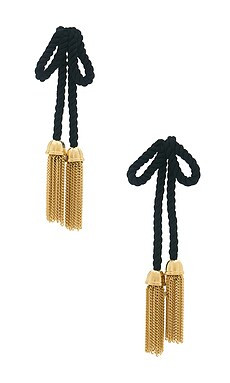 Velvet Bow Tassel Earrings
                    
                    Lele Sadoughi | Revolve Clothing (Global)