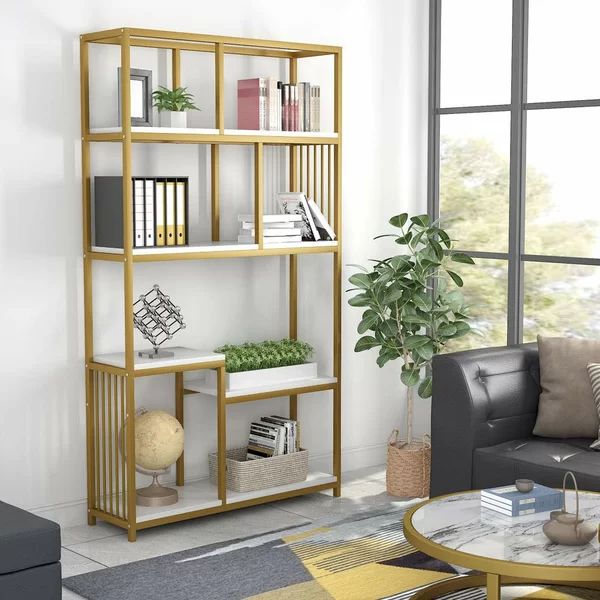 Drennan Geometric Bookcase | Wayfair Professional