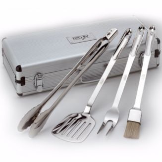 Stainless Steel 4-Piece BBQ Tool Set with Case | Bloomingdale's (US)