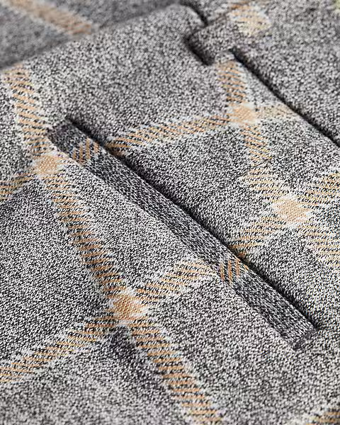 Mid Rise Plaid Boot Cut Pant | Express