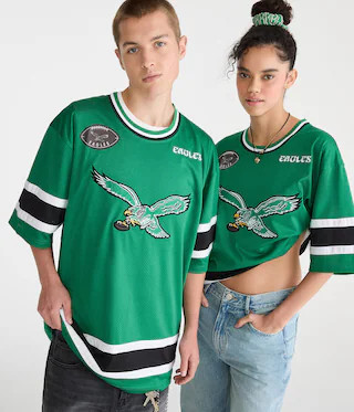 Philadelphia Eagles Football Mesh Top | Aeropostale