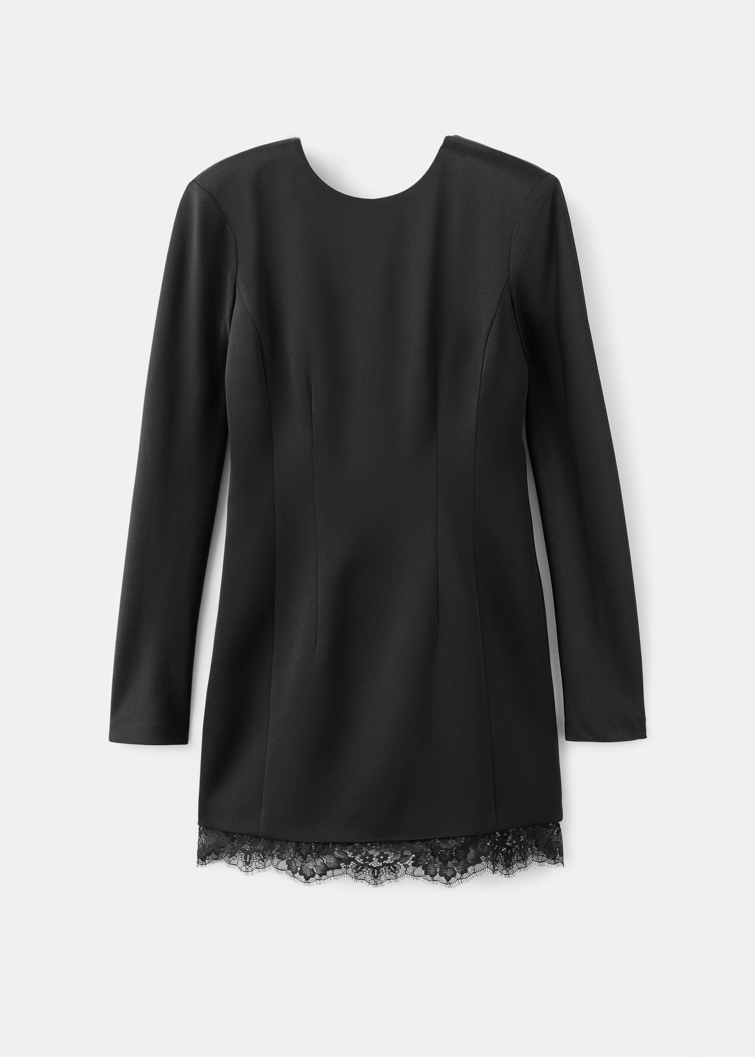 Open-back dress with lace trim hem - Women | MANGO USA | Mango (US/MX/AU)