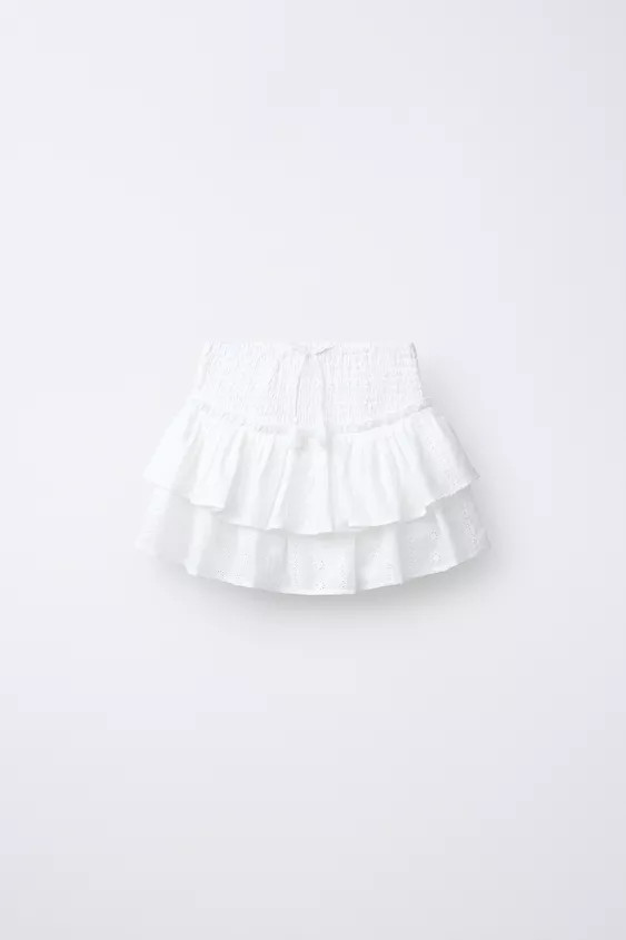 RUFFLED SCHIFFLY SKORT | Zara US