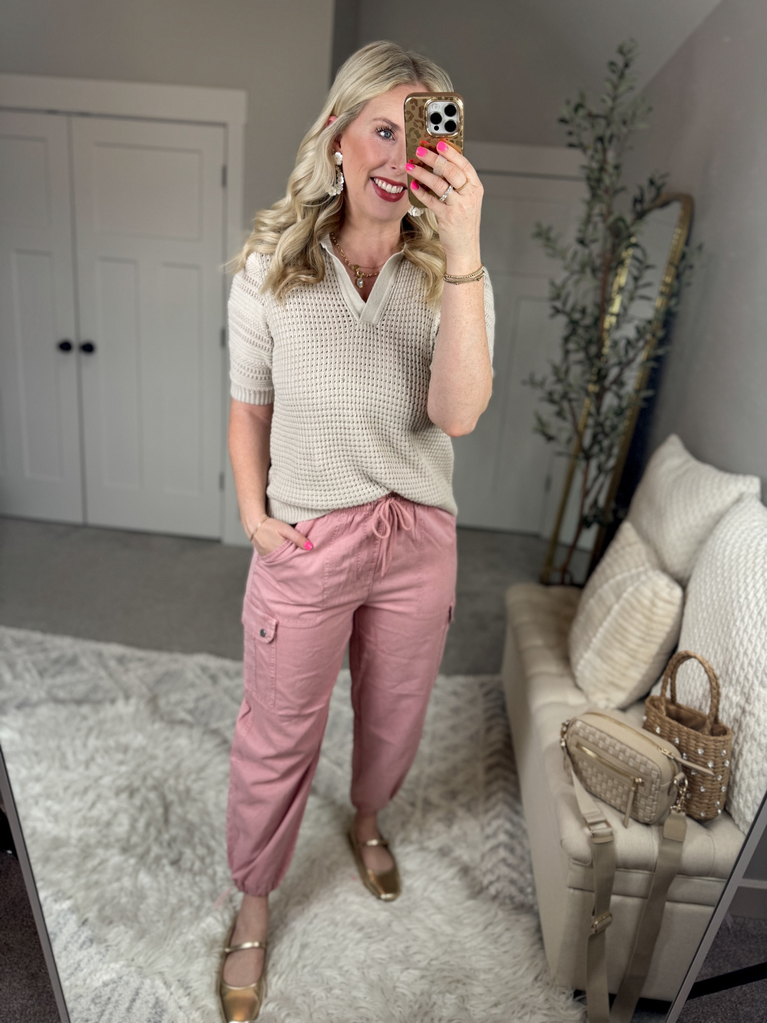 Daily try on, Walmart outfit, Walmart fashion, Walmart try on, time and tru

Polo sweater- medium 
Pink pants- medium 

#LTKstyletip #LTKSeasonal #LTKfindsunder50