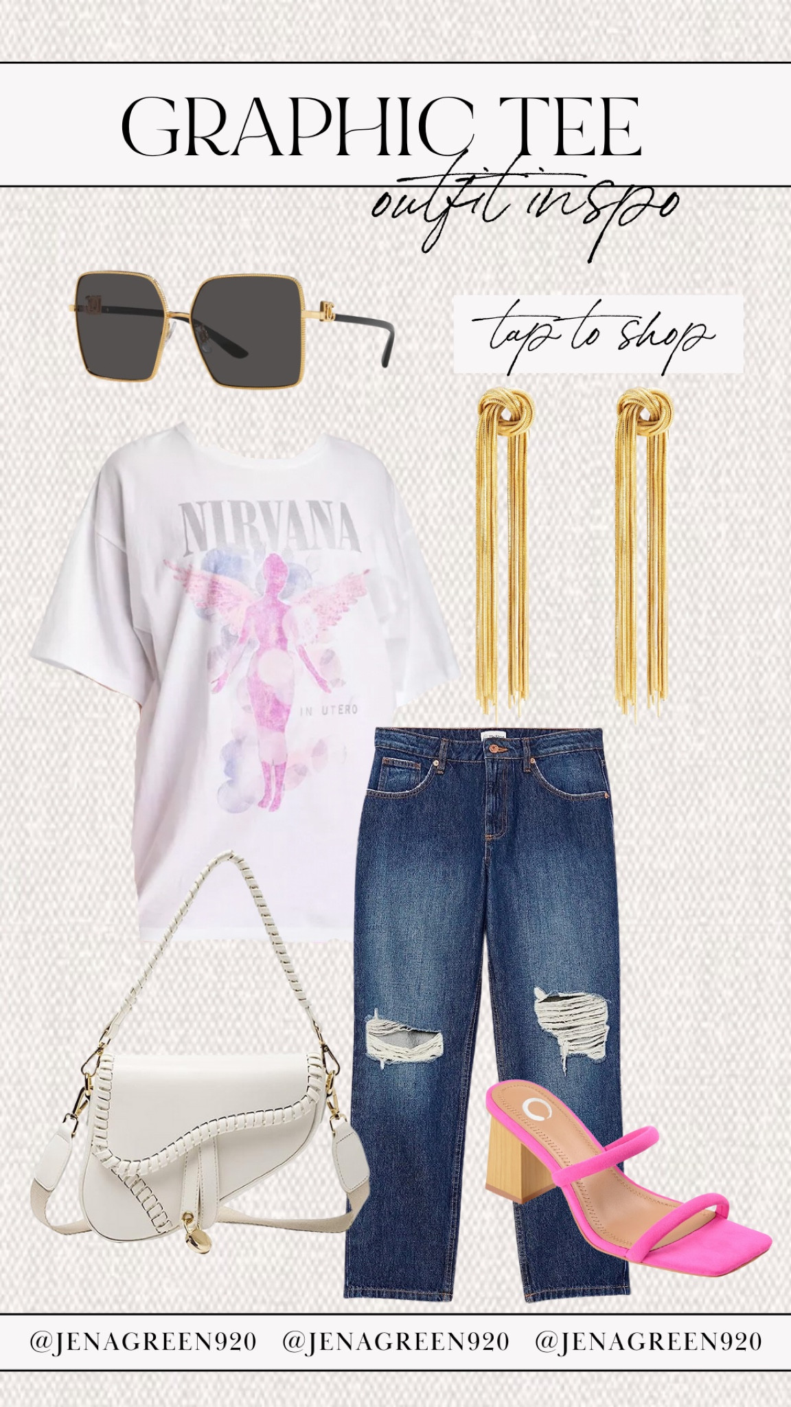 Forever21 Repurposed Nirvana Band Tee ($54) ❤ liked on Polyvore