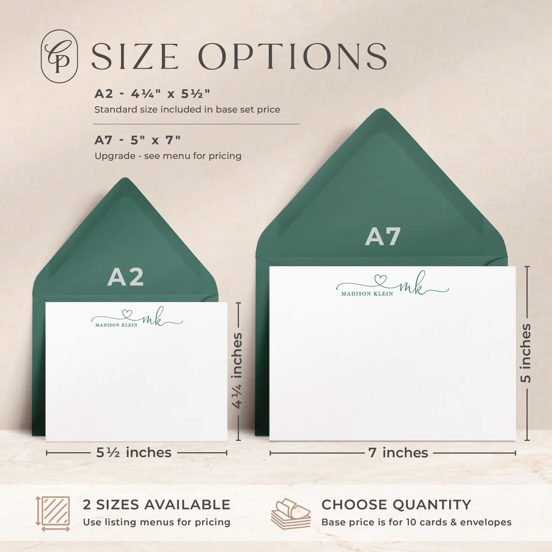 Precious Monogram: Flat Card Set | Curio Press