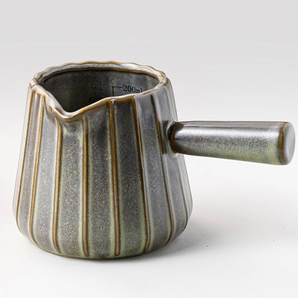 Espresso Cups Ceramic, 200ML Espresso Measuring Cup with Spout, Expresso Shots Cups with Handle, ... | Amazon (US)