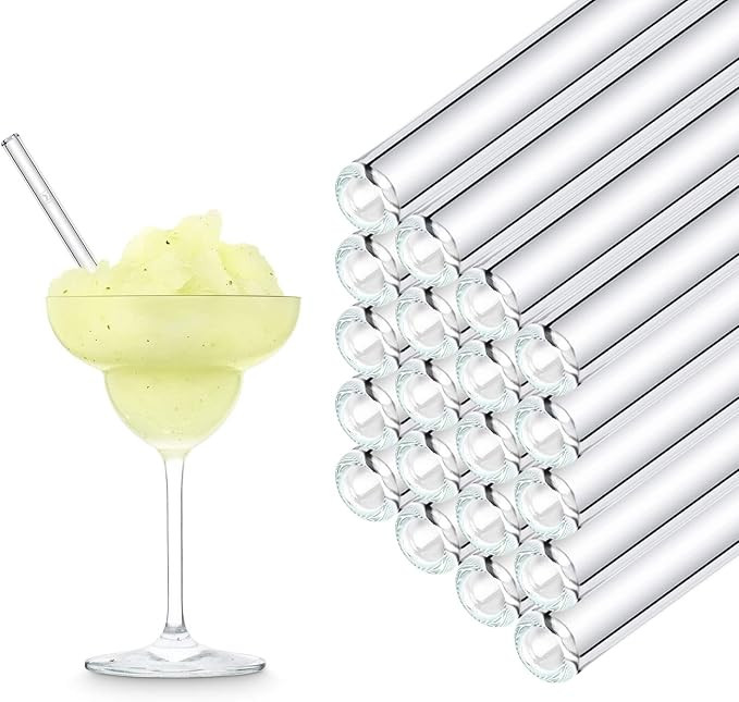 HALM Glasstrohhalme Wiederverwendbar Trinkhalm - 50 Stück gerade 15 cm - Strohhalme für Gastron... | Amazon (DE)