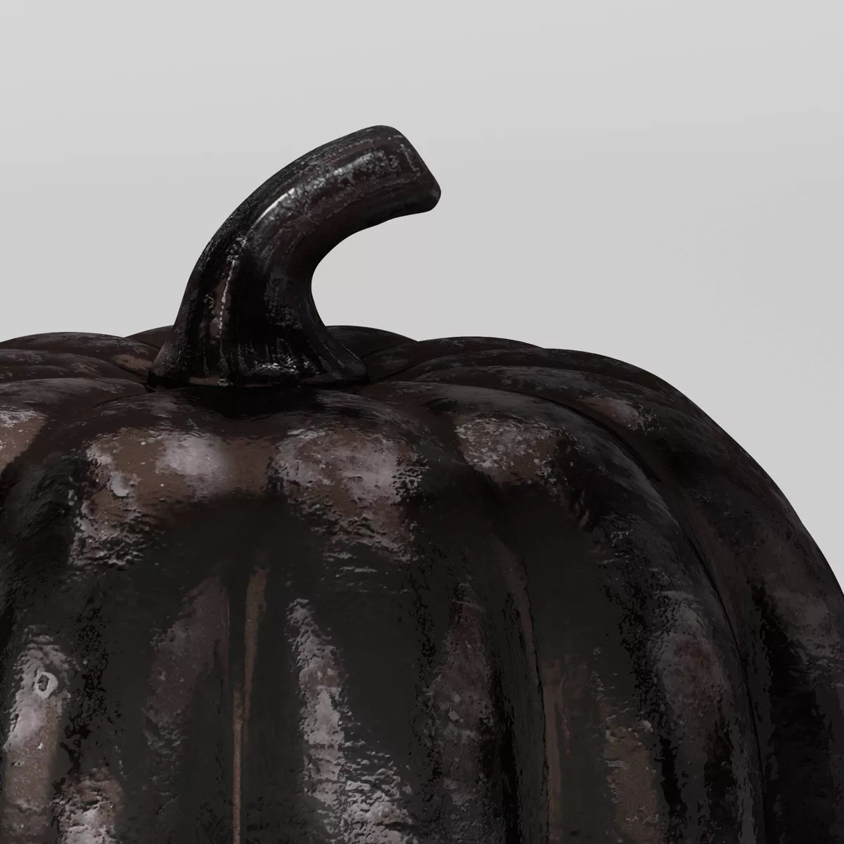 Medium Halloween Glass Pumpkin Black - Threshold™ | Target