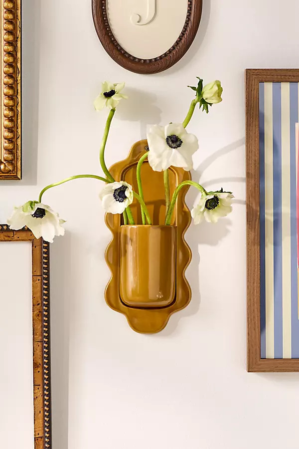 Stoneware Wiggle Wall Vase | Anthropologie (US)