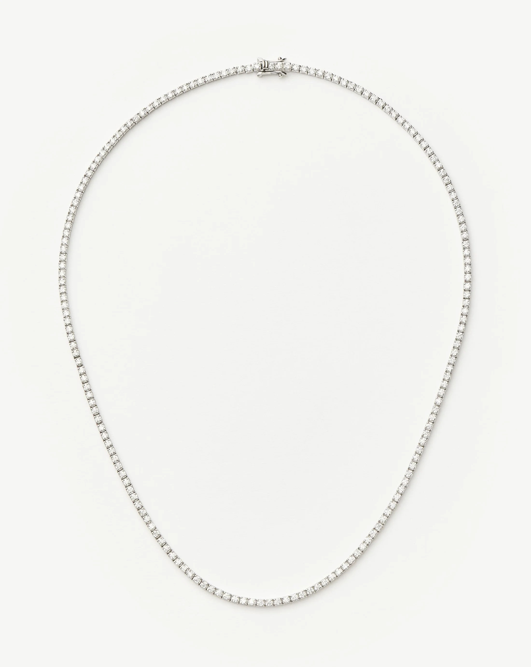 Classic Tennis Necklace | Sterling Silver Cubic Zirconia | Missoma UK