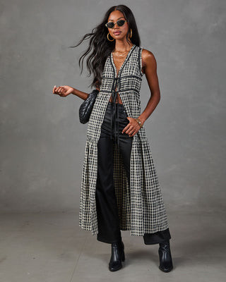Autumn Belle Flyway Plaid Maxi Top Black Multi / XL | VICI