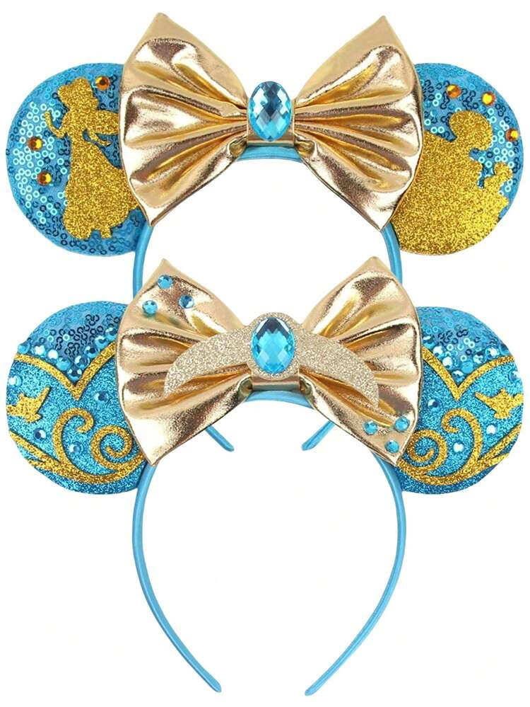 $3.50Pay now or in 4 payments of $0.87 Disney Disney 1pc Cartoon Jasmine Disney Ears Headbands Ha... | SHEIN