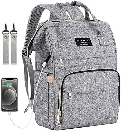Diaper Bag Backpack, Mokaloo Large Baby Bag, Multi-functional Travel Back Pack, Anti-Water Matern... | Amazon (US)