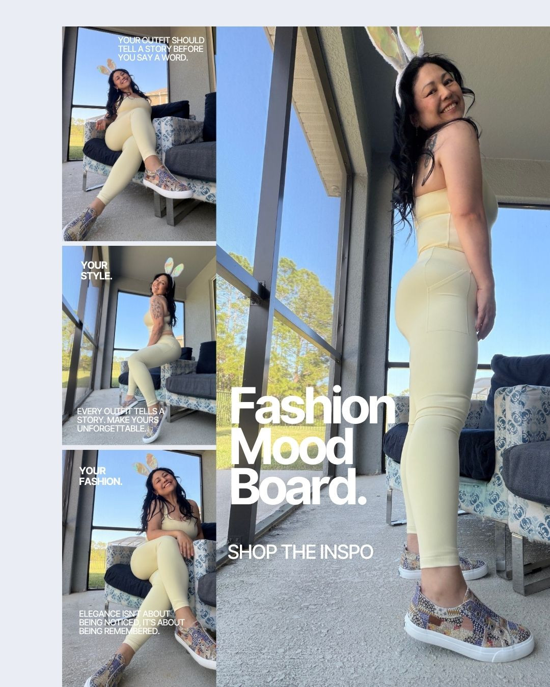 Bright, bold, and a little bit whimsical! I paired my active leggings and matching top with a yellow bunny-ear headband for a fun, unexpected twist as we celebrated Easter. Malibu Blowfish sneakers keep it sporty and fresh, making this outfit perfect for days when comfort meets playful energy.

Follow me on IG: @ michellemc8
#BunnyVibes #ActiveAndPlayful #MalibuBlowfish #SportyChic #FunFitnessStyle 

 #LTKSeasonal #LTKActive #LTKU