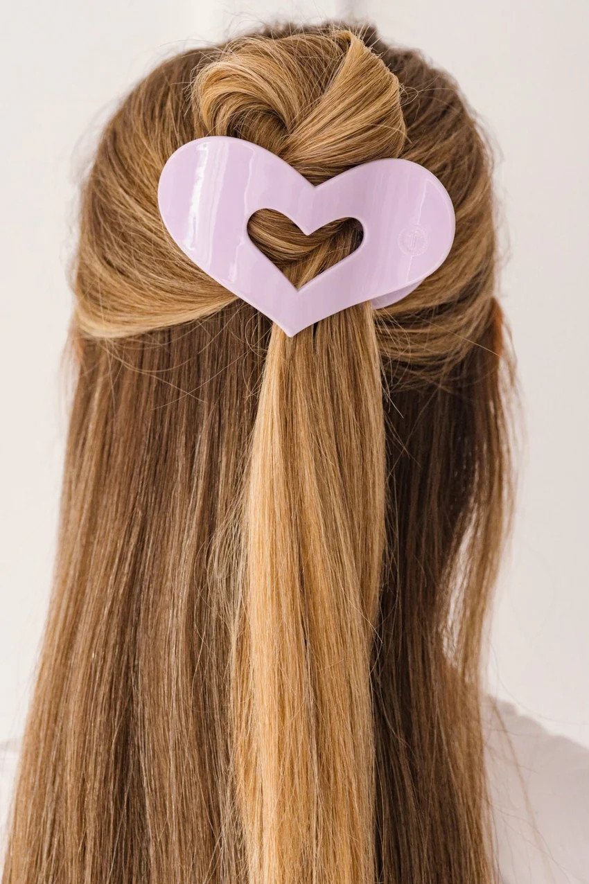 Purple Queen of Hearts Flat Hair Clip | TELETIES