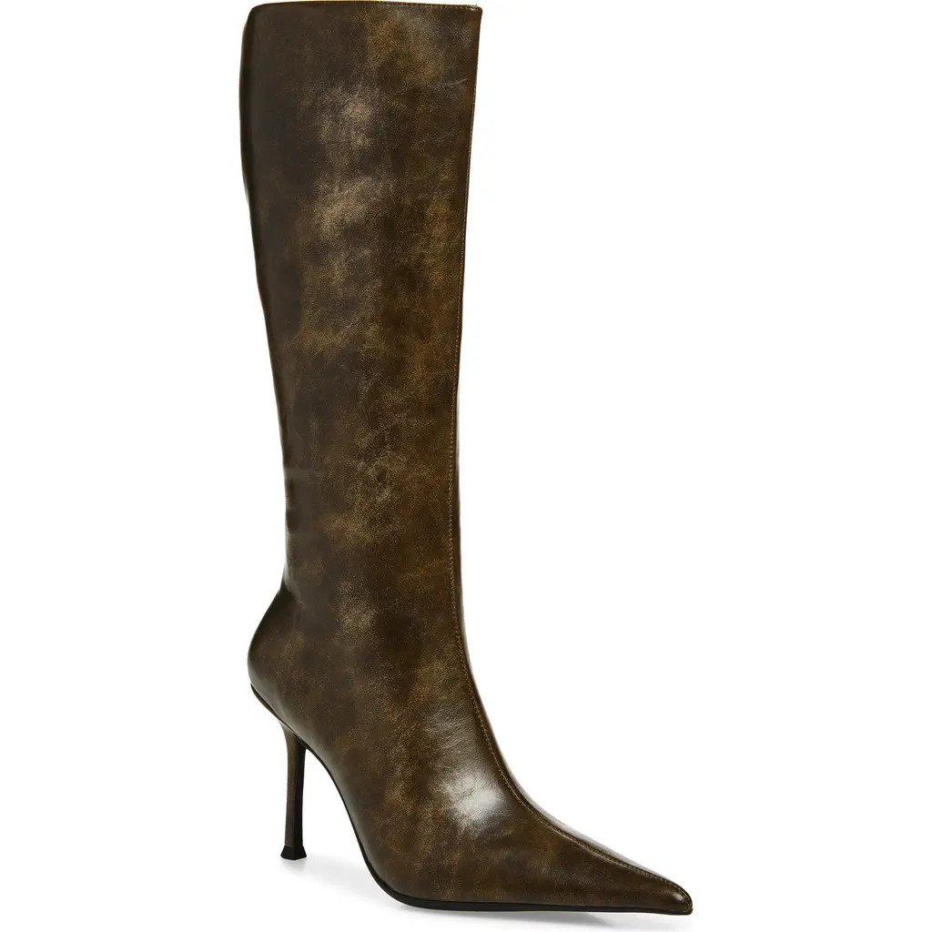 Jeffrey Campbell Darling Pointed Toe Boot in Khaki Distressed at Nordstrom Rack, Size 8 | Nordstrom Rack