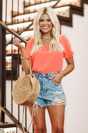 Coast Of Australia Bodysuit - Coral | Hazel and Olive