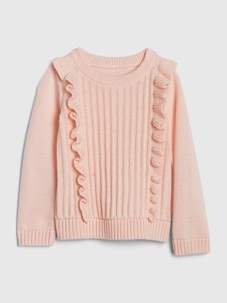 Toddler Cascade Ruffle Sweater | Gap (US)