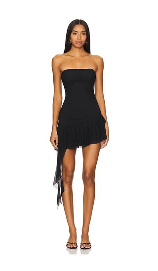 Clara Dress in Black | Short Black Dress Fall Black Dress Fall Wedding Guest Dress Fall Dresses | Revolve Clothing (Global)