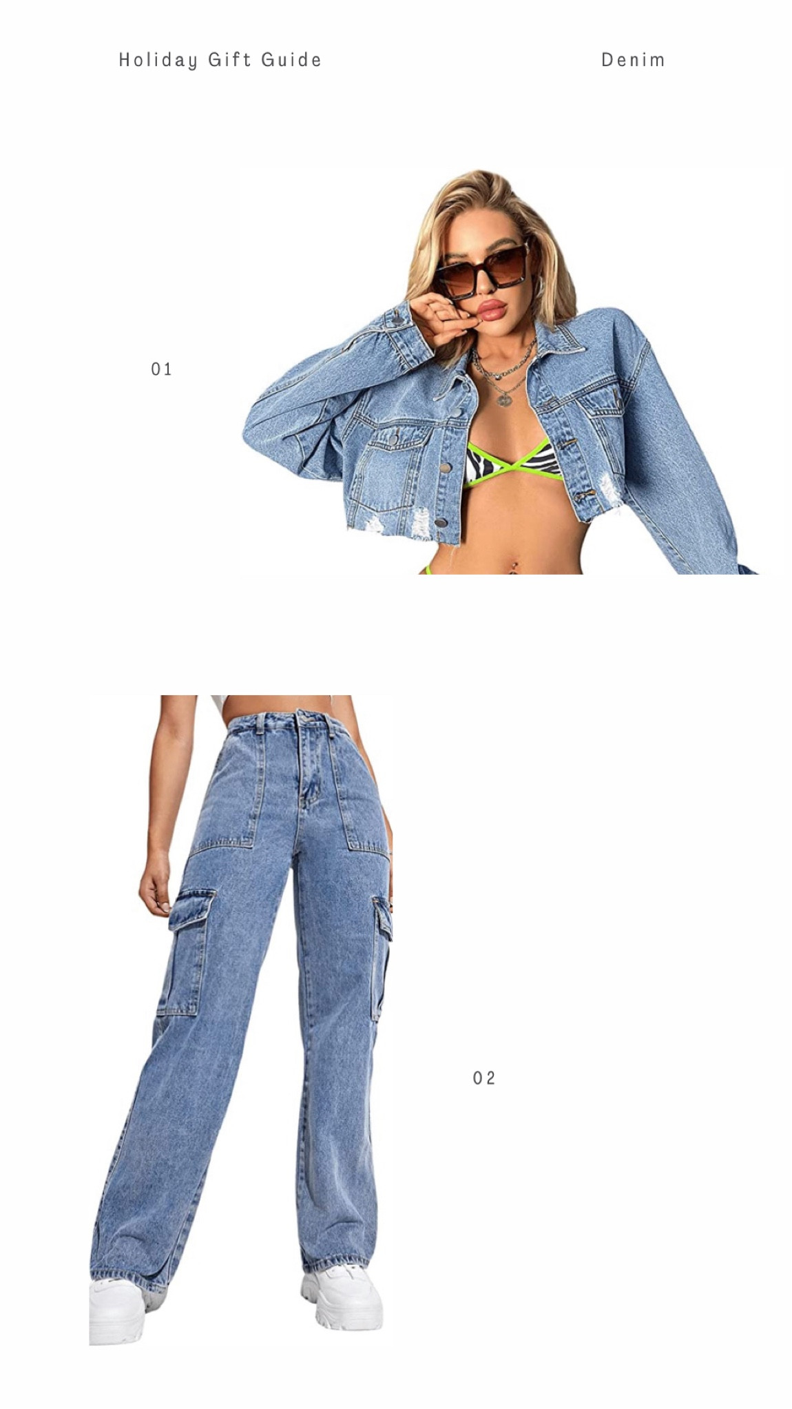 Denim crop top & cargos 

#primeday2022

#LTKunder100 #LTKfit #LTKSeasonal