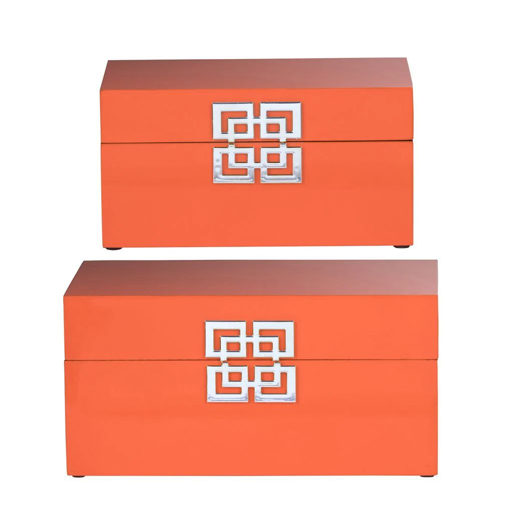 Decorative Orange Box Set | Modern Locke