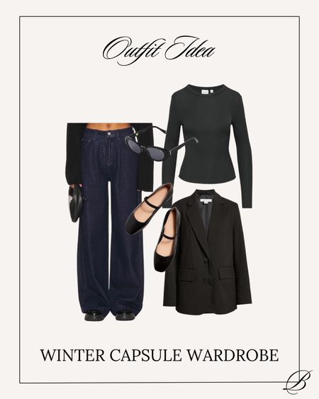 dark pants, winter outfit, balet flats 