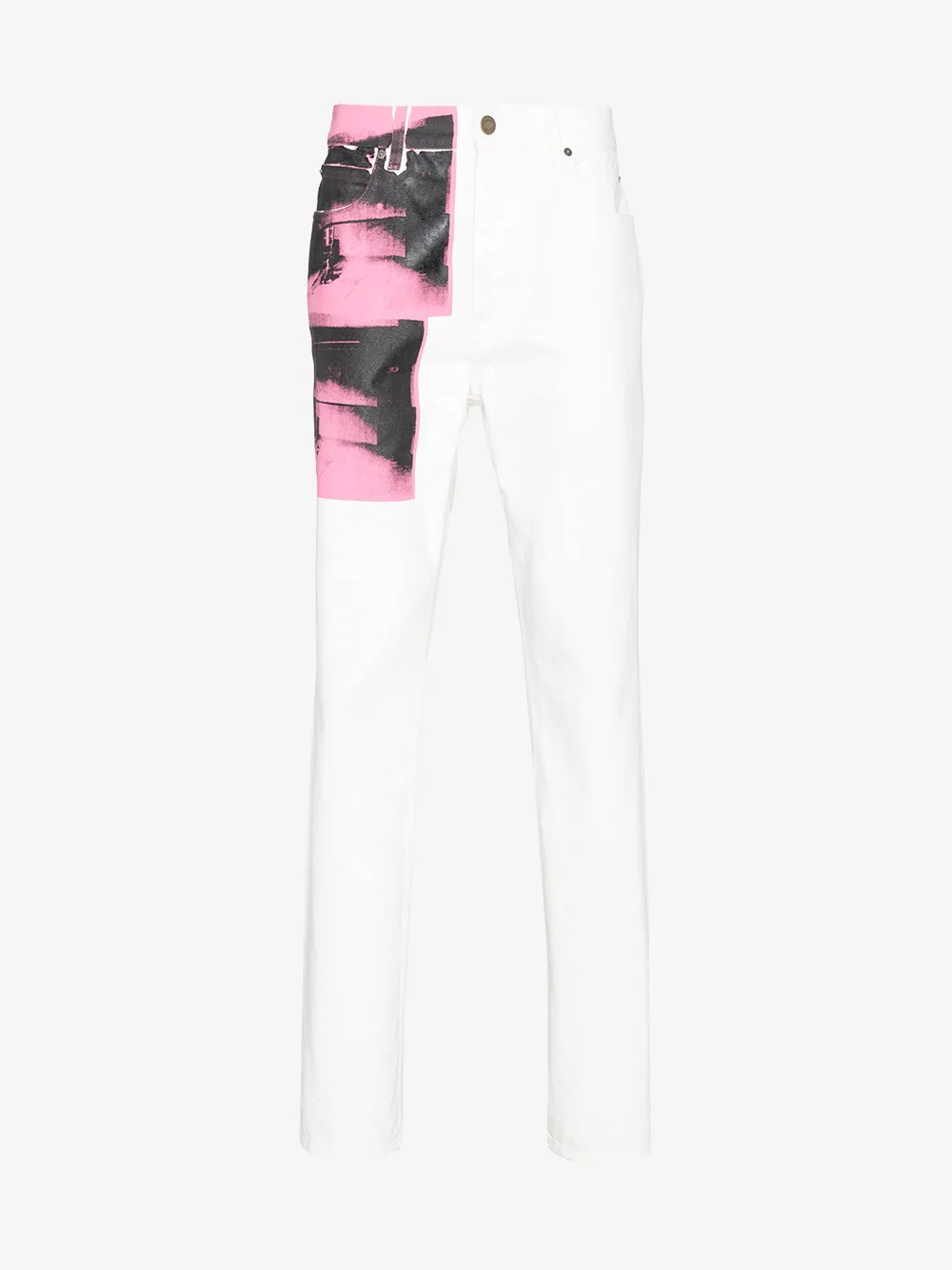 Calvin Klein 205W39nyc x Andy Warhol Foundation Little Electric Chair jeans | Browns Fashion