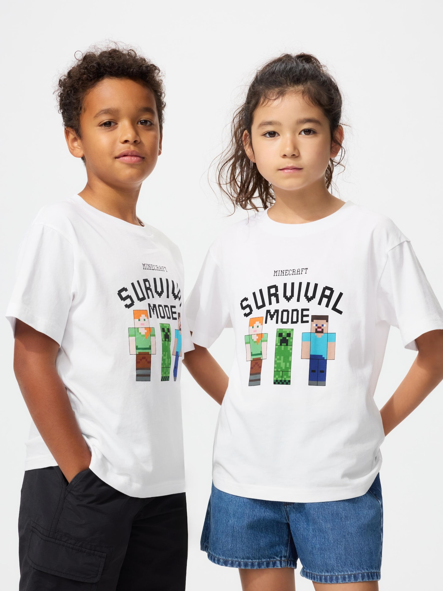 Kids's Minecraft UT Graphic T-Shirt White 13Y UNIQLO US | UNIQLO (US)