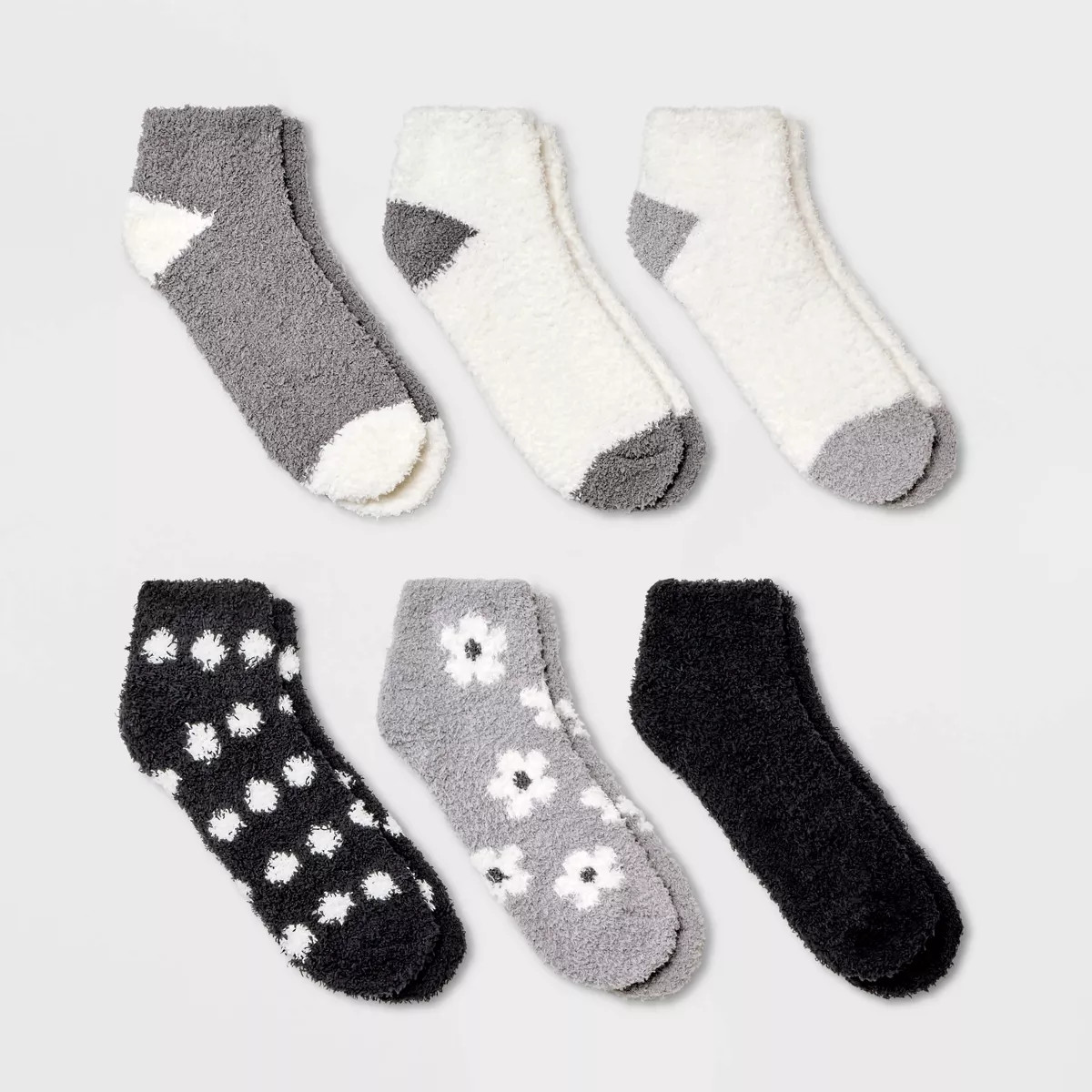 Women's 6pk Cozy Low Cut Socks - 4-10 | Target