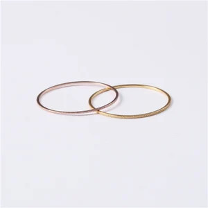 Thin Gold Band 18k  Ring Delicate Simple Stackable  Tiny - Etsy | Etsy (US)