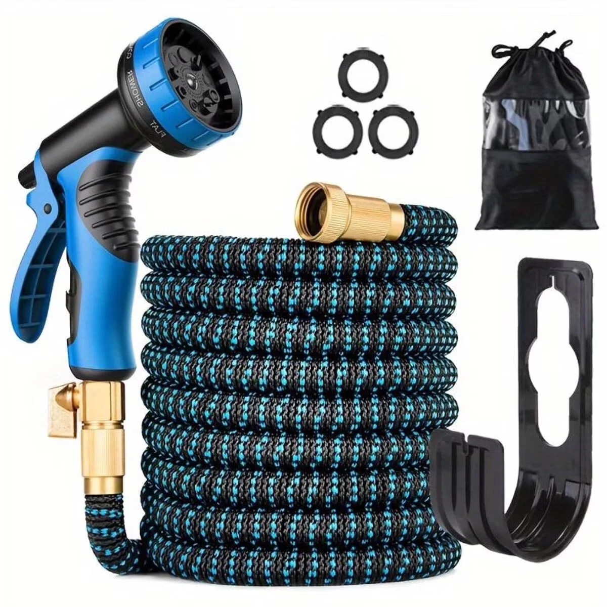 50FT Expandable Water Hose – Flexible Lightweight No-Kink Garden Hose for Outdoor Watering, Car... | Walmart (US)