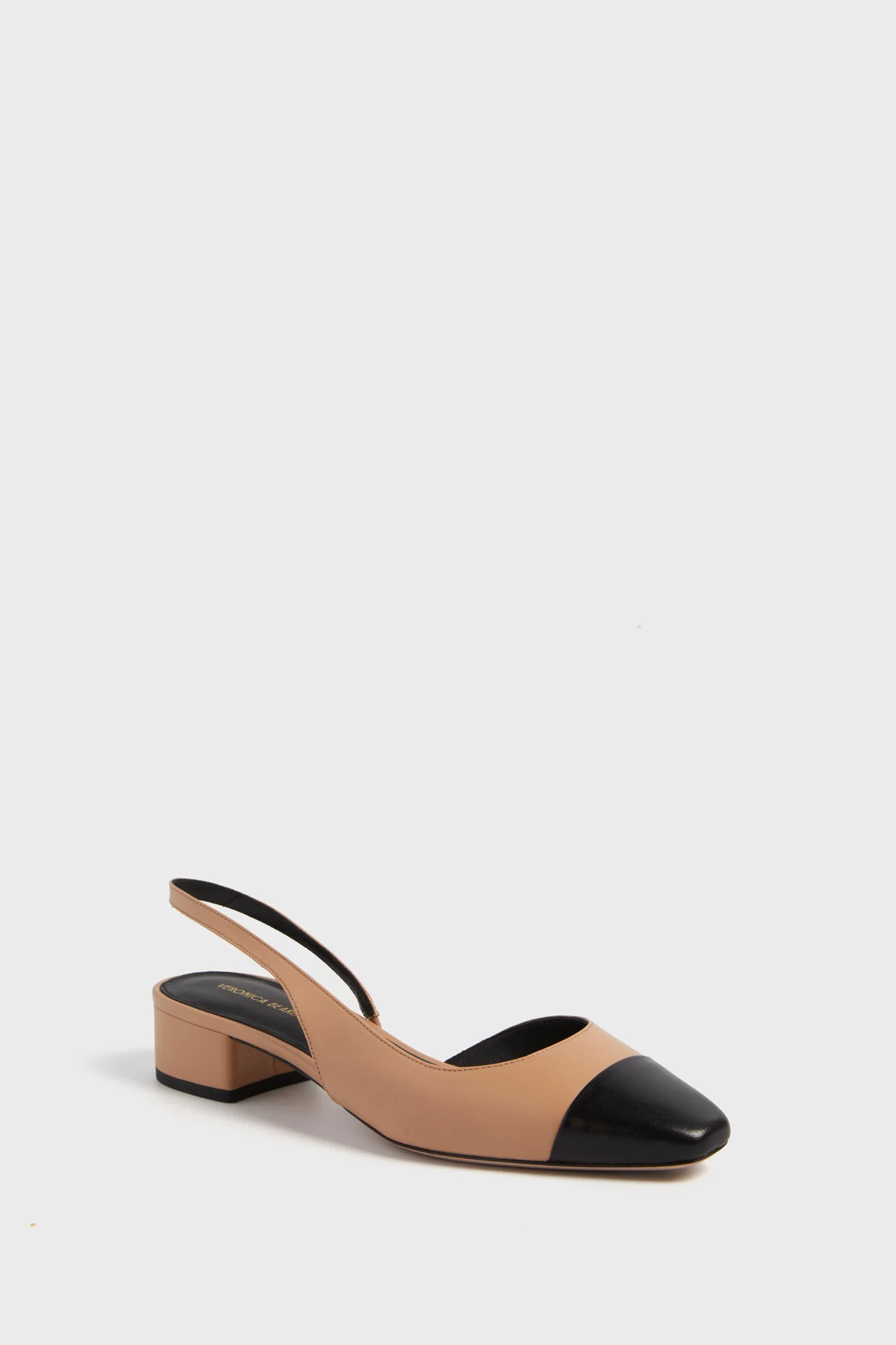 Black Natural Cecile Sling Back Heels | Tuckernuck (US)
