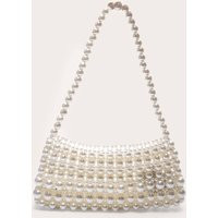 White Pearl Shoulder Bag | PrettyLittleThing US