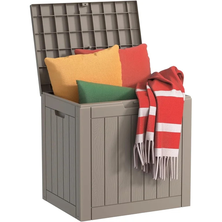 EASY UP 30gallon outdoor resin deck box, weather-resistant and lockable, suitable for storing too... | Walmart (US)