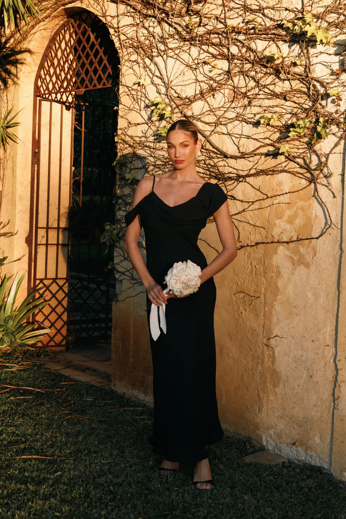 Kamryn Midi Dress - Black | Petal & Pup (US)