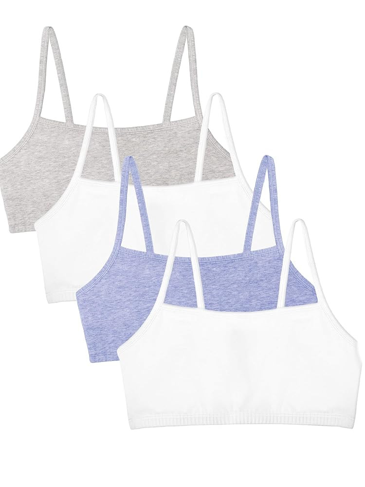 Fruit of The Loom Womens Spaghetti Strap Cotton Pullover Sports Bra Value Pack | Amazon (US)