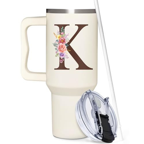 Personalized Mothers Day Gifts, Personalized Gifts for Women, Custom Mother's Day, Birthday Gift For Grandma, Mom, Wife, Friend, Sister, Coworker, Monogrammed Tumbler 40oz with Lid and Straw | Amazon (US)