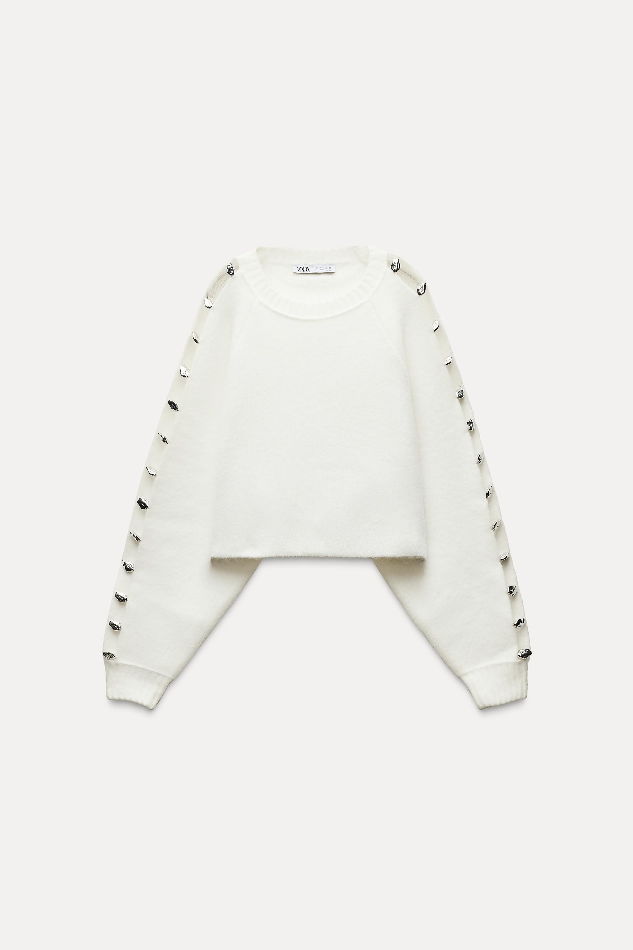 BOBBLE SLEEVE KNIT SWEATER | Zara US