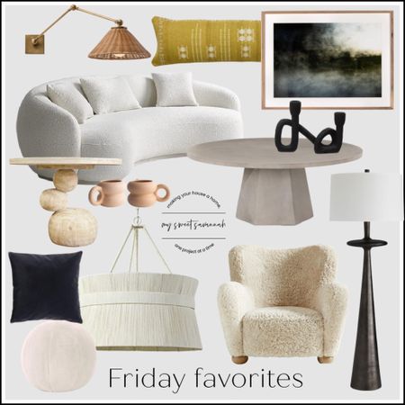 Loving all these finds for this weeks Friday favorites. 

Organic modern decor
Curved sofa
Round pillow
Faux fur
Teddy bear chair
Boucle
Art

#LTKstyletip #LTKFind #LTKhome