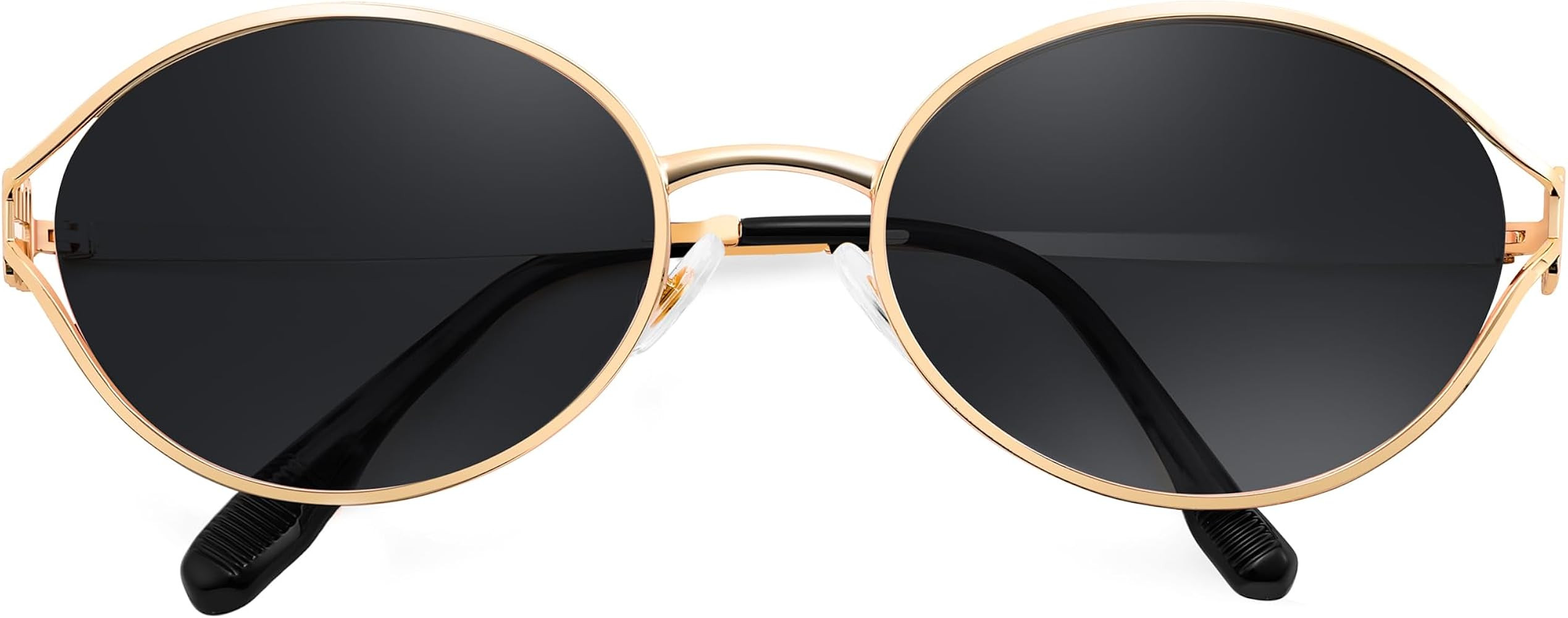 FEISEDY Retro Oval Small Sunglasses for Women Men 90s Trendy Classic Y2K Frame Round Shades UV400... | Amazon (US)