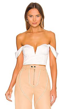 superdown Coralia Bustier Top in White from Revolve.com | Revolve Clothing (Global)