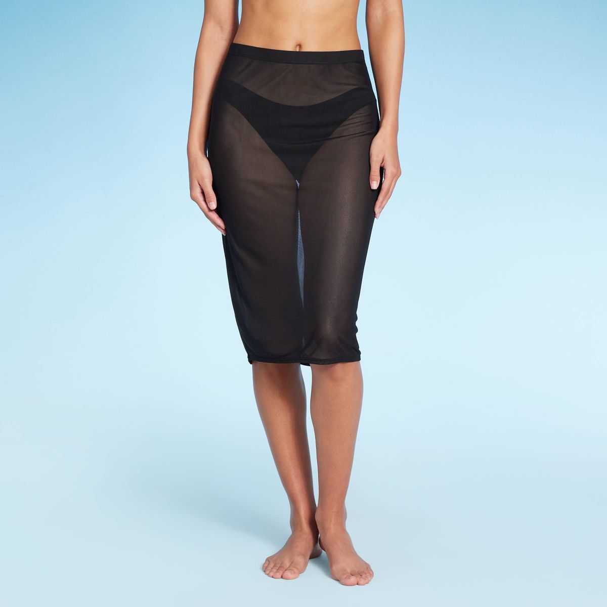 Women's Mesh Cover Up Midi Skirt - Wild Fable™ | Target
