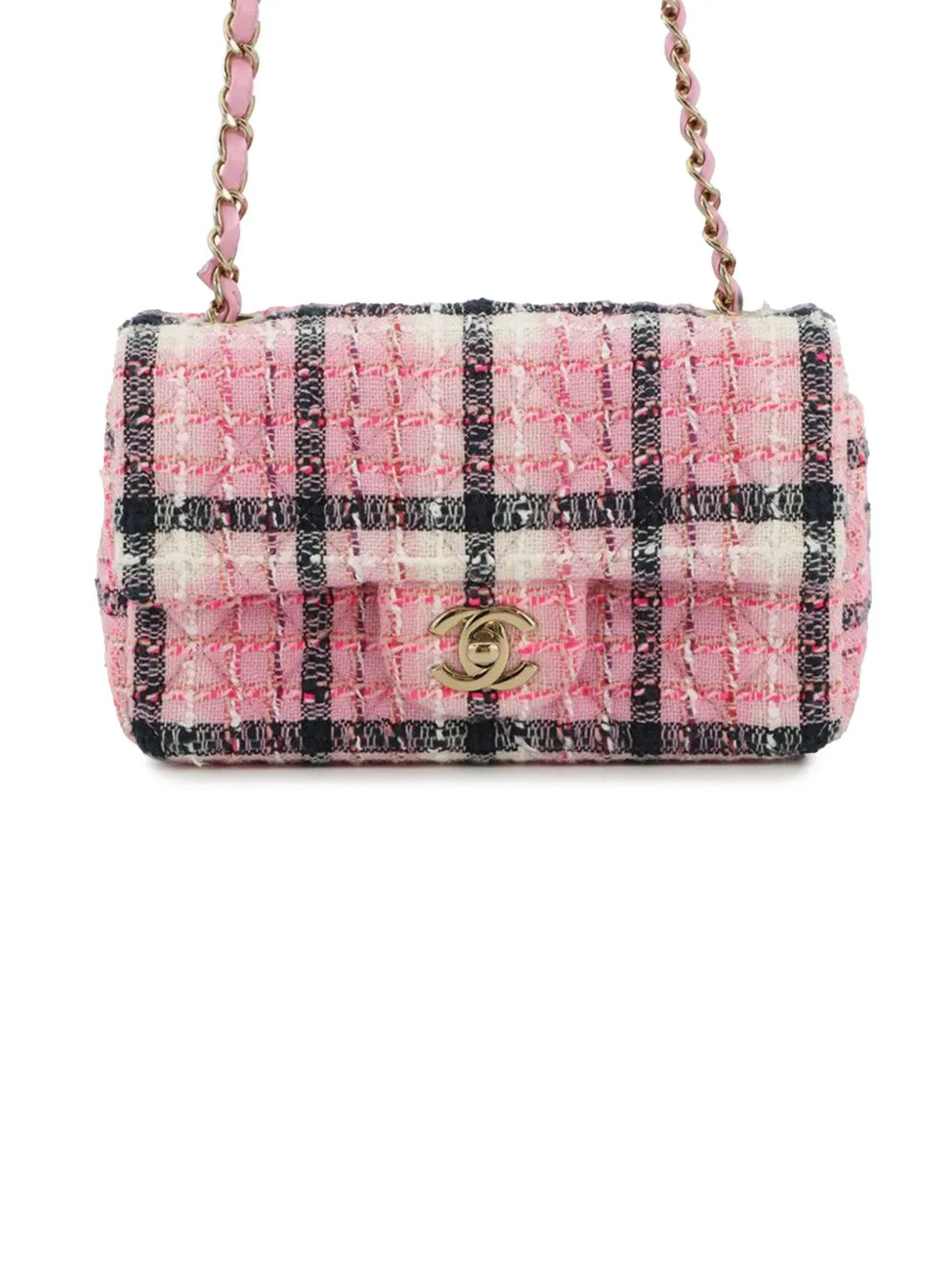2021-2025 Mini Rectangular Classic Tweed Single Flap crossbody bag | Farfetch Global