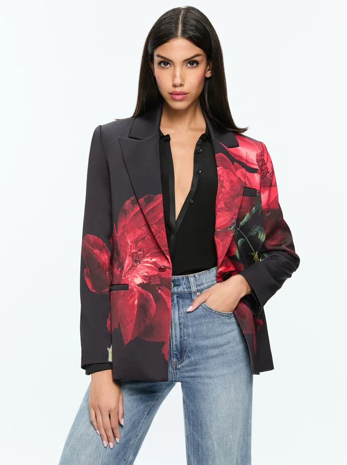 SILAS SINGLE BREASTED BLAZER | Alice + Olivia