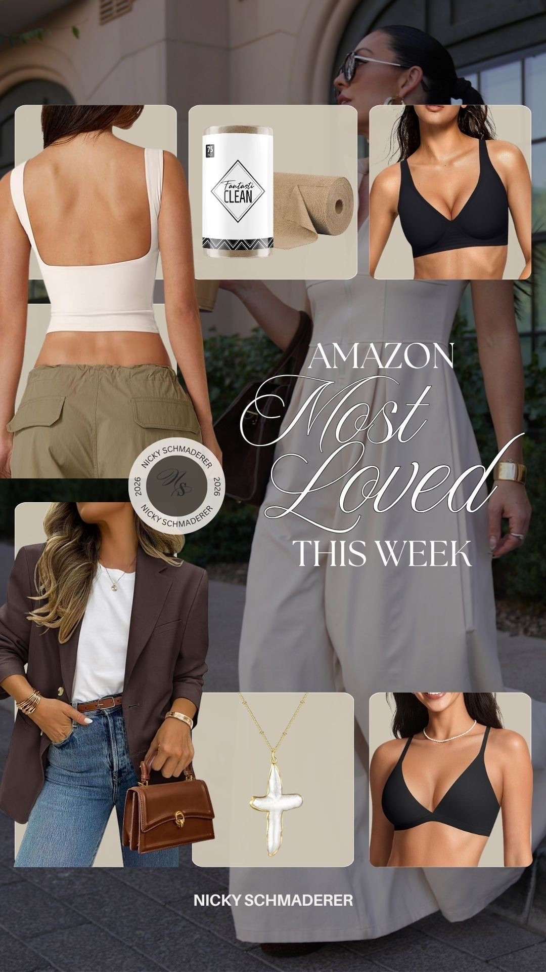 Amazon most loved this week! 
Backless top 
Reusable microfiber cloths
Seamless bras 
Oversized blazer 
Cross necklace 



#LTKdayinmylife #LTKMothersDay #LTKSeasonal