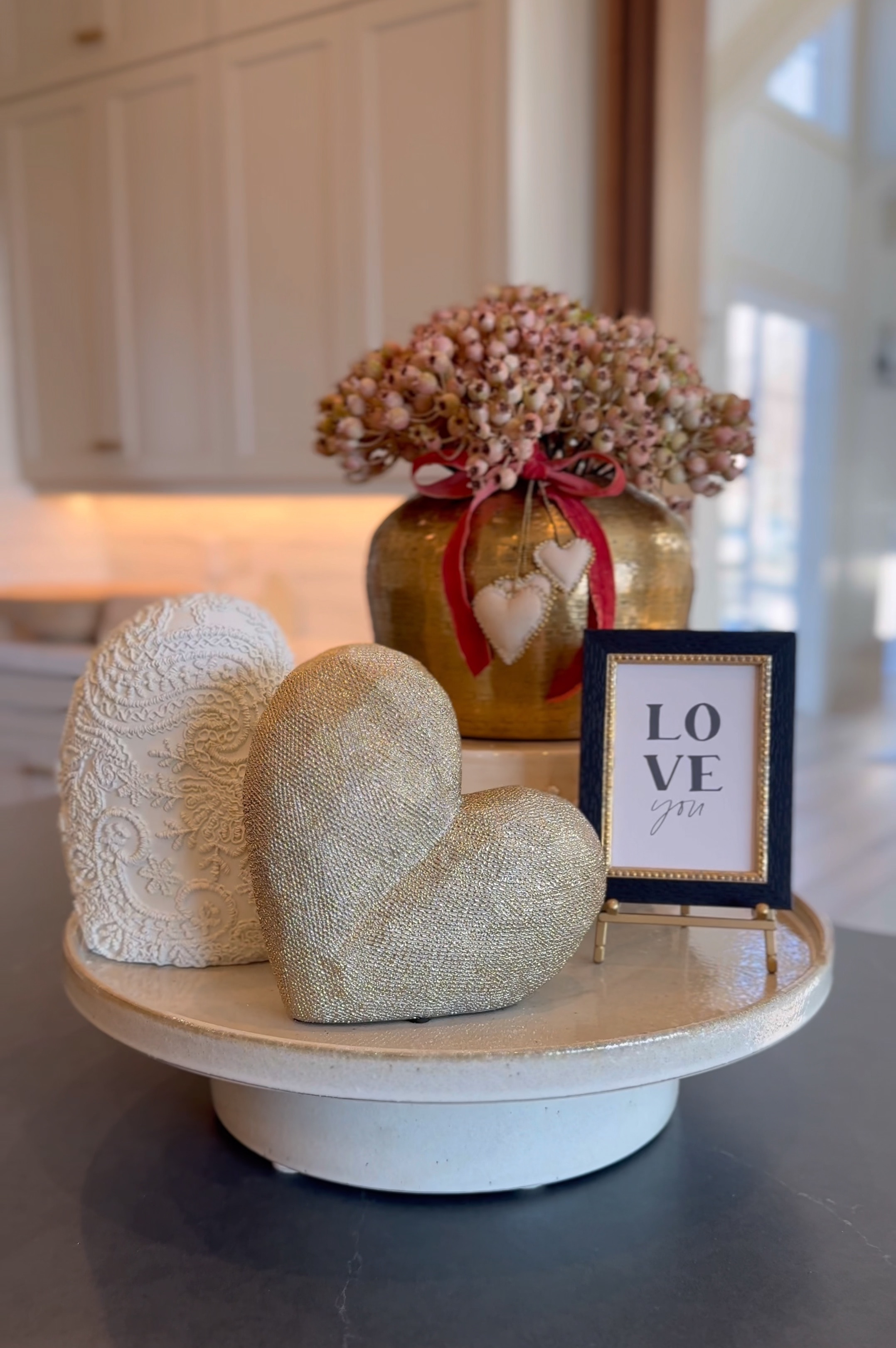 Elevated Valentine kitchen island decor  

#LTKSeasonal #LTKHome #LTKStyleTip