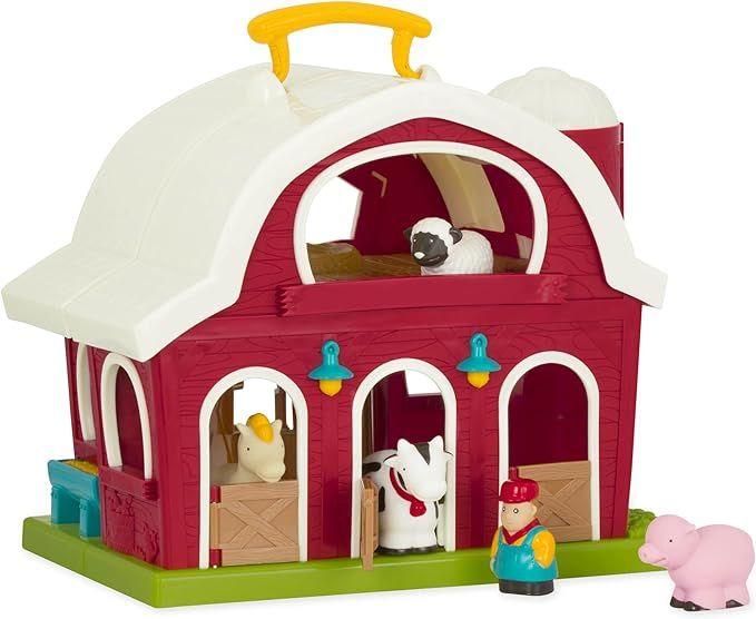 Big Red Barn – Animal Farm Playset for Toddlers 18M+ (6Piece), 13.5" Large x 9" W x 12" H | Amazon (US)